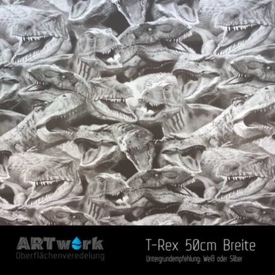 ARTwork, Wassertransferdruck, Folie T-Rex, 50cm Breite
