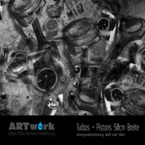 ARTwork, Wassertransferdruck, Folie Turbos + Pistons, 50cm Breite