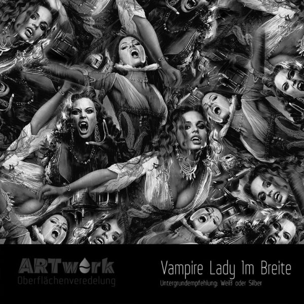 ARTwork, Wassertransferdruck, Folie Vampire Lady, 1m Breite
