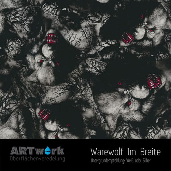 ARTwork, Wassertransferdruck, Folie Warewolf, 1m Breite