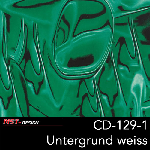 MST-Design, Wassertransferdruck, Folie CD-129-1, Alien Style, Untergrund Weiß
