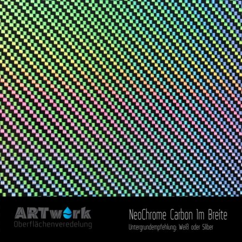 ARTwork, Wassertransferdruck, Folie NeoChrome Carbon, 1m Breite