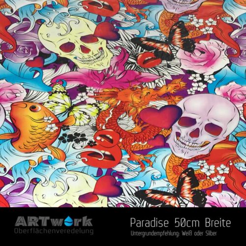 ARTwork, Wassertransferdruck, Folie Paradise, 50cm Breite